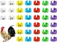 Weewooday 48 Pezzi Anelli di Zampe Pollo Multicolori Fasce Anello di Zampa di Uccello Poll...