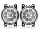 Qiilu Fendinebbia LED H11, 12V 5 W 9 LEDs Proiettore Fendinebbia IP67 impermeabile fendine...