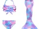 Hejin SPEEDEVE Coda da Sirena Bambina Bikini Costume da Bagno,A8,150