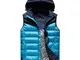 YMMONLIA Gilet da Uomo con Cappuccio riscaldabile Lavabile, Gilet riscaldante Ricaricabile...