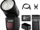 Godox V1N Camera Flash Speed Head Speedlight 2.4G TTL 1 / 8000s Speedlight con 2600mAh Lit...