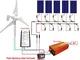 ECO-WORTHY 900 W Pannello Solare e Kit di ricarica batteria: 400 W vento generatore di tur...