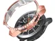 Anzela Custodia per Samsung Galaxy Watch 46 mm SM-R800/Gear S3 Frontier SM-R760, Tondo, An...