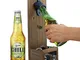 AHDECOR Apribottiglie da Parete in Legno Vintage, Apribottiglie a Bottone di Birra Apertur...