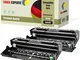 Kit 2 TONER EXPERTE® DR3400 Tamburi compatibili per Brother DCP-L5500DN L6600DW HL-L5000D...