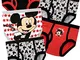 Disney Biancheria Intima delle Ragazzi Mickey Mouse Confezione da 5 Multicolore 4 a 5 Anni