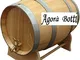 Agorà Botti Botte di Rovere da 5 Litri con Rubinetto di Ottone