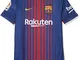 Nike FCB Y Nk BRT Stad SS HM, Maglia da Calcio Unisex Bambini, Blu Scuro/Oro, L