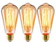 Lampadina Edison Vintage Lampadina a Incandescenza 40W ST64 Luce Retro, Lampadina E27 Bar...