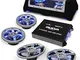 AUNA Set Hi Fi auto"BeatPilot FX-412" impianto audio completo amplificatore (6000W, subwoo...