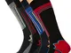 FM London Thermal Ski Socks Multipack Calcetines Altos, Multicolor (Assorted), Talla única...