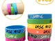 GiantGo 9 PCS Braccialetti in Silicone Braccialetti in Gommabraccialetti di Motivazione, M...