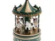 Carosello Carillon con Cavallo Set di Ornamenti di Movimento in Plastica in Legno Regalo d...
