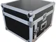 Spider 10u x 4u inclinato Mixer Rack Flight Case con ripiano scorrevole per computer porta...