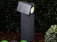 Lampada LED da esterni 'Lorik' (Moderno) colore Nero, in Alluminio (1 luce, A+) di Lucande...