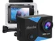 Piwoka Action Cam 1080P/12MP, 30M Impermeabile Fotocamera Subacquea con Schermo 2 Pollici,...