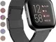 Funbiz Compatibile con Fitbit Versa Cinturino/Fitbit Versa 2 Cinturino, Metallo Cinturino...