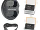 NP-FZ100 Newmowa Batteria (confezione da 2) e Doppio Caricatore USB per Sony NP-FZ100,BC-Q...