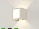 Applique LED da esterni 'Rakel' (Moderno) colore Bianco, in Alluminio (A+, lampadina inclu...