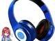 YTDTKJ - Cuffie Bluetooth senza fili con microfono integrato, Nakano Miku, cuffie stereo s...