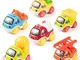 Comius Sharp Auto Giocattolo per Bambini, 6 Pezzi Set Giocattolo Auto spingi e Vai,Tirare...