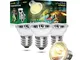 Luxvista E27 Lampadina di Riscaldamento per Rettili, UVA UVB Lampada Alogena 50W Solare Sp...