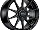 oz formula Hlt nero opaco 7 x 17 ET37 4 x 100 foro mozzo 68 cerchi in lega