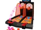 WISHTIME Tabletop Mini Basket ripresa del Gioco 2 Giocatori Shootout canestri di Gioco con...