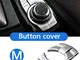 GLEETIEZ Pulsanti multimediali Interni Auto Cover Cover Multimedia Manopola Cornice Decora...