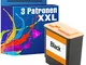 3 x Fax Laser XXL per Olivetti Fax-LAB 650 compatibile con FJ 83 platinumserie