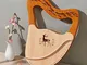 Lyre Harp 32 Corde Strumento a Corda in Legno di Mogano, con Borsa for Il Trasporto in EVA...