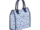 Coolmovers, Borsa Termica 4 Litri, Motivo: Fiori, Blu (Blau)