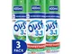 OUST 3in1 Spray Elimina Odori Disinfettante - 3 Confezioni da 400ml