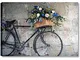 Quadri L&C ITALIA Bici Vintage Retro - Quadro Shabby Chic per Soggiorno Moderno Camera da...