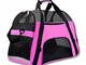 Display4top Trasportino Gatti Morbido Cane Aereo Borsa Trasporto per Animali Domestici Via...