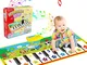 WOSTOO Tappeto Musicale, Tappetino per Pianoforte Tappetino per la Musicale Baby Educazion...