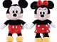 Grupo Moya Confezione da 2 peluche Topolino e Minnie Mouse 25 cm in piedi / 20 cm Seduto i...