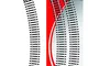 Mehano 30849 Binari Curva, 4 Pezzi