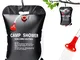 BODIY Doccia Solare Campeggio, 20L Borsa da Doccia Solare Esterna Portatile Riscaldato Sac...