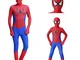 QCCOSER Costume da supereroe per ragazzi e bambini, costume da supereroe con maschera per...