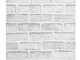 Carta da Parati Mattoni 3d 10M Brick Stone Wallpaper 3D effetto murale decorativo Wall Sti...