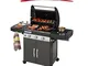 Barbecue A Gas GPL (BOMBOLE) CAMPINGAZ Modello 3 Series Classic LS Plus EXSE Nero con BRUC...