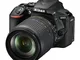 Nikon D5600 + AF-S DX NIKKOR 18-105 mm VR, Fotocamera Reflex Digitale, 24.2 Megapixel, LCD...