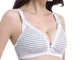 LiQinKeJi8 Nuovo Elegante Striped Unmarked Lactation Bra Raccoglie Comodamente Piccoli Piz...