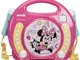 Lexibook RCDK100MN - Lettore CD con 2 microfoni Disney Minnie, design Minnie/Daisy, presa...