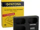 PATONA Triple Caricabatteria per NP-FZ100 Batterie compatibile con Sony Alpha 9, 7 III, 7R...