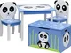 IB-Style - Set di mobili per Bambini Panda | 3 Combinazioni | 4 Pezzi: Set Composto da Tav...