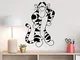 wopiaol Cartoon Tiger Wall Decal Walt Door Window Vinyl Stickers Kids Children Room Nurser...