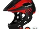 TOMSHOOH Casco integrale per bici da bambino Sicurezza per bambini Equitazione Skateboard...