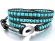 MunkiMix Lega Vera Pelle Lega Bracciali Bracciale Braccialetto Bangle Polsino Corda Turche...